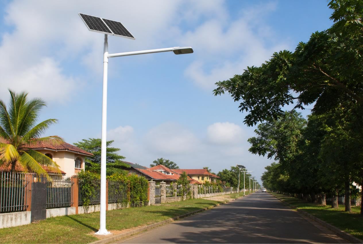 Fourniture et installation de lampes solaires (all-in-one)